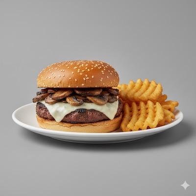 Mushroom Swiss Burger